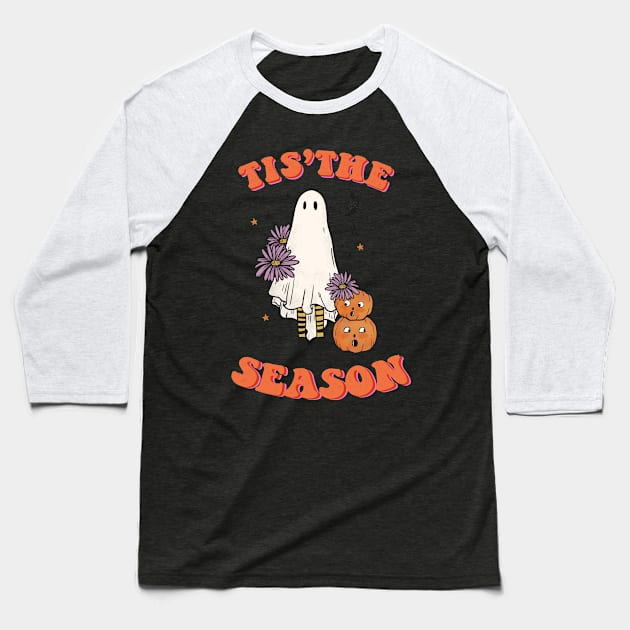 Tis The season Halloween Baseball T-Shirt by UniqueBoutiqueTheArt